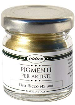 Resin Pro Pigment métallique et irisé haute brillance Pigments en Poudre pour Résines, Peintures et Vernis | Pigment or idéal pour les décorations et le découpage 25ml