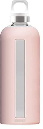 Sigg Star Borraccia in Vetro (0.5 L / 0.85 L), Ermetica e Priva di Sostanze Nocive, Resistente al Calore Con Rivestimento in Silicone