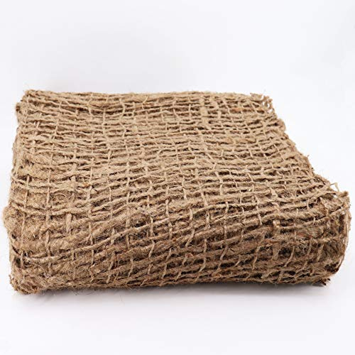 Premium jute strandmatta vindmatta från Aquagart I jutetyg jutematta 1,20 m bred I jute grovmaskig dammkant hängande säkring växtmatta (jute, 35 m)