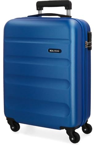 Roll Road Flex Maleta de cabina Rígida, Azul, 4 Ruedas