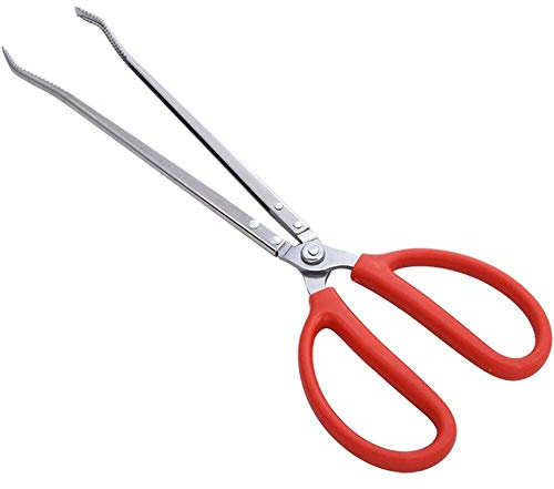 EUROXANTY® Grillzange, Krabbelzange, Grillzange, Meeresfrüchte, rutschfest, Strand, Edelstahl, 38 cm