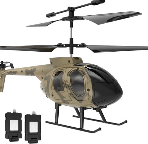 Elicottero Telecomandato per Bambini RC Elicottero 2,4 GHz Giroscopio 3,5 Canali Due Batterie di 20 Minuti Sospensione Altitudine 2 Modalità di Velocità Un Pulsante di Decollo/Atterraggio Regalo