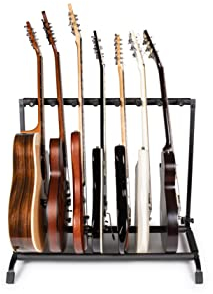 Gator Rok-It Zusammenklappbares 7-Fach-Rack für Akustik-, E- und Bassgitarren (RI-GTR-RACK7)