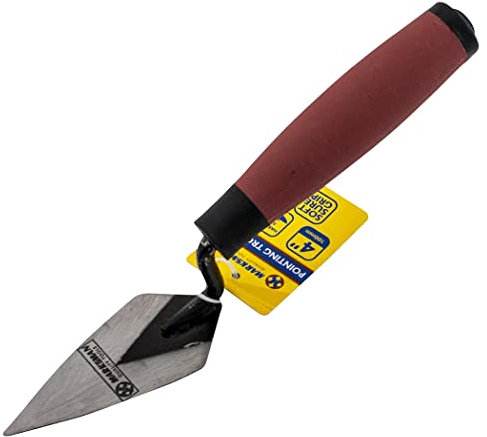 2 X 4 Pointing Trowels - Handle Soft Grip | Brick Jointer, Bricklayer Bricklaying, Brick Work Trowel, 4 Inch Strong & Durable, Long Lasting New