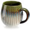 Kaffeetasse Groß, Cappuccino Tassen, Kaffeetasse aus Porzellan, Große Teetasse mit Henkel, Porzellan Cappuccino Tasse Kaffee Milch Tee Tasse (Grün-TW)