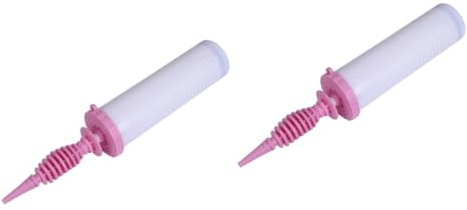 Garneck Ballonpumpe Weiss 2 Stück Inflator Handdruckpumpen Handpumpen Ballonpumpe Pumpen Für Poolschwimmer Pumpen Für Ballons Pumpen Für Yogabälle Luftpumpen