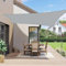 LOVE STORY Sonnensegel 4x5m Wasserdicht Rechteckig Hellgrau Sonnenschutz Windschutz Segel PES Polyester,95% UV-Schutz für Außenbereich, Terrasse, Balkon, Garten