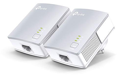 TP-LINK TL-PA4010KIT AV500 500 Mbps Nano Powerline Adapter Starter Kit - White, Pack of 2 (Renewed)