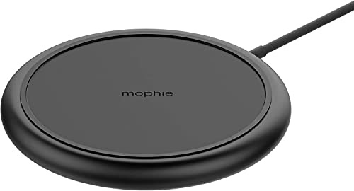 ZAGG mophie Charge Stream Pad+, Wireless Charging Base, Fast Charging, Qi-Enabled Devices, Quick Connect, Black
