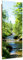 Wanddeko Landschaft Kunst modern Bilder Fluss Grün 40x120 cm