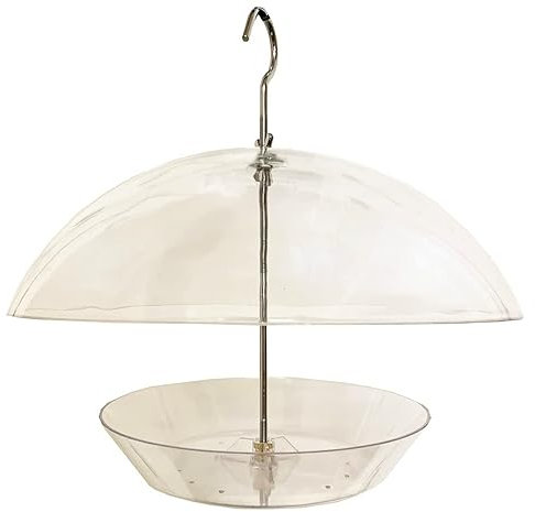 Selections Hanging Clear View Bird Feeder with Integral Squirrel Baffle