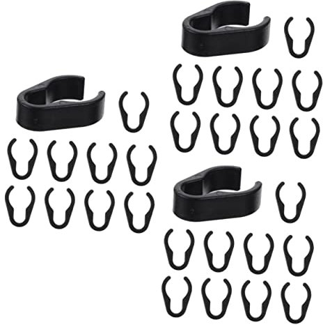 Milisten 30pièces Pince à Câble De Microphone Accessoires Robustes Et Flexibles Pour Maintenir Vos Câbles Place Installation Facile Et Pour Studios Et Karaokés