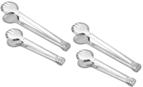 MAGICLULU Brotzange 4 Stück Bbq-food-sandwich-brot-clip Kuchen Mini Rostfreier Stahl Kochutensilien Salatzange