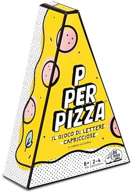 Asmodee - P per Pizza - Gioco di Carte e da Tavolo - Divertente Gioco di Parole - Perfetto per Famiglia e Amici - 2-4 Giocatori - 8+ Anni - Edizione in Italiano