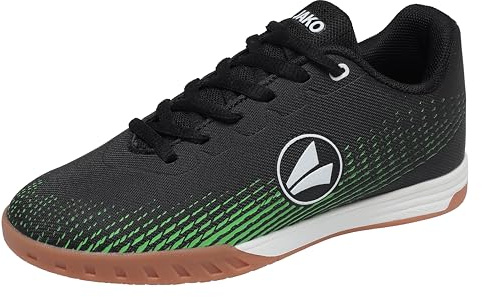 JAKO Chaussures de Sport J-SI Skill, Unisexes, pour Enfant, Vert Fluo Jet Black., 29 EU