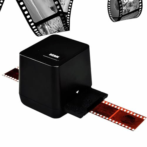 MegLob Film & Slide Scanner, 17MP Film Negativ skanner Slide Viewer, Digital 35/126/135 Filmbildkonverterare med LCD -display för förhandsvisning av bild, enkel lastfilmadaptrar