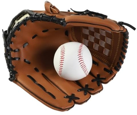 Baseballhandskar basebollhandske för vuxna och barn, basebollträning, förtjockad stoppning, pitcher-basebollhandske