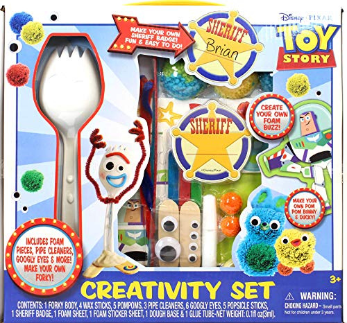 Tara Toys Disney Pixar Toy Story Creativity Set – Art Activity Kit with Stickers, Coloring Sheets, Markers & More – Fun Travel Set for Kids, Party Favor & Gift for Ages 3+