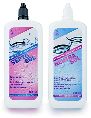 2-Stufen-Peroxidsystem SeptoSol/NeutraSol Kombipack für weiche Kontaktlinsen (je 300 ml)