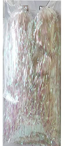 YYCRAFT Eiszapfen Lametta 3000 Stränge, irisierendes Weiß