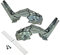 easyPART Kompatibel/Ersatz für Vorwerk 00481147 2X Scharnier Türscharnier Kühlschrank Kühlgerät Siemens 481147 wie Küppersbusch Miele auch Neff Balay Constructa Gaggenau