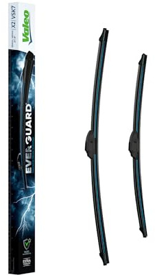 Valeo Everguard - VSK7 - Premium Silikon Flachbalkenwischblatt-Kit mit verlängerter Lebensdauer X2, Längen: 530mm oder 480mm Vorne - Set x2-566023