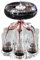 xowwyue Dispensador de vasos de chupito, juego de vasos de chupito, dispensador de alcohol, dispensador de licor y soporte, accesorios de bar para el hogar, club, bar, cóctel