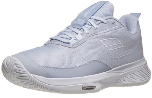 Babolat Women's SFX Evo All Court Tennis Shoes, Xenon Blue/White (Women's US Size 9.5)