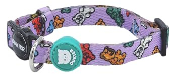DUKIER - Collar para Gatos, Regulable y Ajustable, Accesorio Mascotas Resistente y con Cierre de Seguridad, Diseño Gummy Bears, Talla Única (17-29 cm)