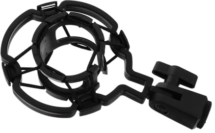 DECOMELODY Soporte de Micrófono Plástico con Suspensión Antivibración para Micrófonos de Condensador Compatible con Brazo Reducción de Ruido y Protección Segura