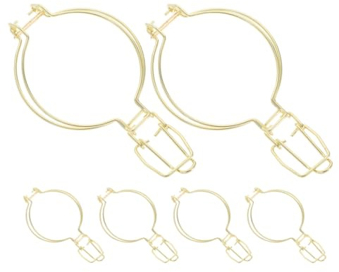 Luxshiny Juego de 6 Hebillas de Alambre Cierre de Metal para Tarros de Cristal, Accesorio para Recipientes Herméticos en Cocina y Conservación de Alimentos