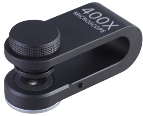 Microscope 400x pour appareil photo de smartphone éclairé objectif LED portable microscope numérique caméra loupe pour adultes pour avec lumière