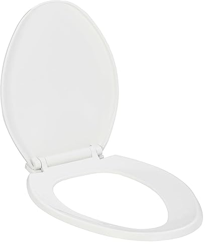 vidaXL Tapa de Váter de Cierre Suave y Desenganche Rápido Blanca Baño Inodoro Estándar Accesorios Fontanería Ideal Hogar Restaurante Hotel Comercio