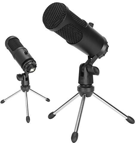 A6 USB Condenser Microphone for PC & Laptop, Plug & Play, Cardioid Pickup, 30Hz-20KHz Frequency Response, Noise Reduction, for Recording, Streaming, Podcasting, Voice Chat