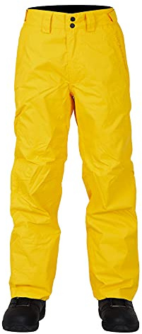 Two Bare Feet Men's and Women's Unisex Waterproof Trousers - Adults Salopettes for Hiking, Outdoors, Snowboard & Ski (Claw Hammer, Sun Yellow, Medium)