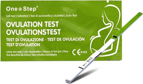 Pack de 10 tests d'ovulation One+Step avec une sensibilité optimale de 20 miu/ml - test de fertilité pour femmes - tests d'ovulation pour l'ovulation