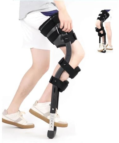 Freihändige Krücke, verstellbare Krücken zum Gehen, Gehhilfen, schmerzfreie Kniekrücke, Bein- und Kniemobilitätsunterstützung für Behinderungen, ältere Menschen, Verletzungen, Knöchelfrakturen