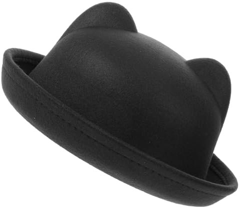 GALPADA Niedliche Kindermütze Top-hat-kostüm Steampunk-hut Katzenhut Zylinder Kinder Kostüm Hut Zylinder Schwarz Schwarzer Trachtenhut Kleiner Zylinder Jungen Zylinder Black Polyester