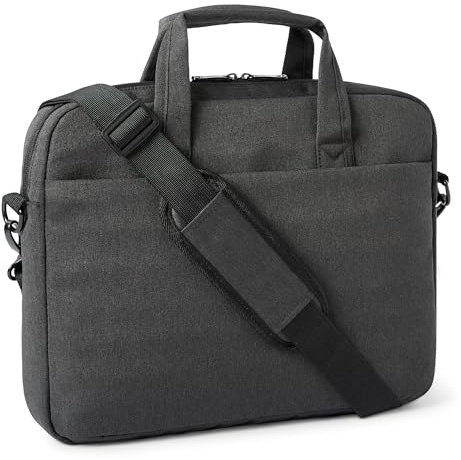 Amazon Basics Sacoche pour ordinateur portable 15.6 po (39,6 cm) pour femmes et hommes, sacoche pour ordinateur et tablette, noire