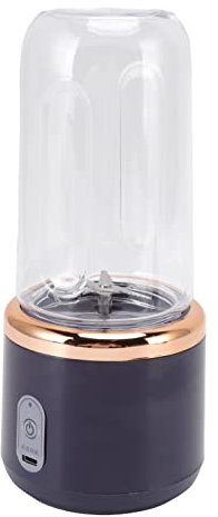 Blender Dimensioni USB, Frullatore Portatile a 6 Pala 21000 Giri/Min, da 300 Ml di Food Shakes Robot da con Motore Ad Alta velocità, 5-10 Volte l'uso su una Carica, Corpo ABS.