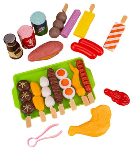 -Set für Kindergrill, Set von Grillfutter - tun Sie vor, zusammen eine pädagogische Küche für, Mädchen zu Spielen, tun vor, zusammen Spielzeug zu Spielen