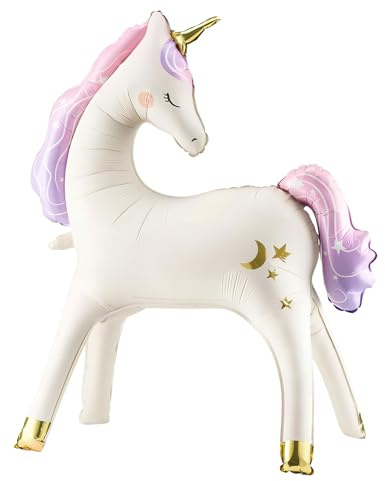 Ballon Licorne Anniversaire Fille, XXL Ballon Aluminium Licorne, ballon Poney, Decoration Anniversaire licorne, pour Fête Fille anniversaire Mariages Prénatale Fournitures