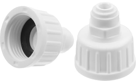 DECHOUS Connettore Rapido Dritto per Tubo Flessibile 1/4” da Giardino, Adattatore per Spruzzatore e Raccordo di Collegamento, Set 2 Pezzi per Irrigazione e Nebulizzazione Esterna