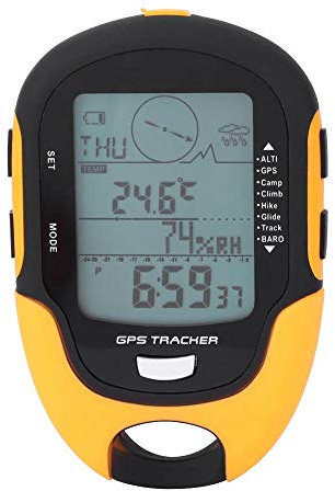 Crisis Barometro Digitale, Altimetro e Ricevitore di Navigazione GPS, per Campeggio, Arrampicata ed Escursionismo - Ideale per Appassionati di Outdoor
