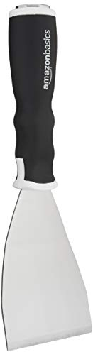 Amazon Basics Raschietto con lama Piegata, robusto, con filettatura per prolunga, impugnatura morbida e testa a martello, 7.62 cm