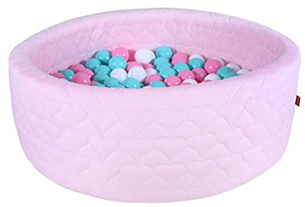 Knorrtoys 68199 - Bällebad Soft - Cosy Heart Rose - 300 Balls Rose/Creme/lightblue