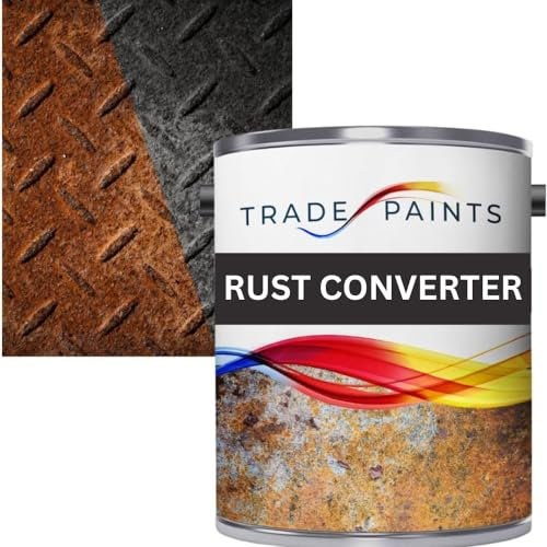 Trade Paints Rust Converter 1L - Water Based Formula - Ready To Paint - One Application - Neutralises Rust on Metal, Paintable Protective Layer, Fast Drying, Eco-Friendly