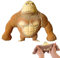 shallyong Anti Stress Spielzeug, Weiches Stress Affe, Monkey Splat, Süßes Lustiges Squishy Monkey, Gorilla Spielzeug, Stressabbauender Affe für Erwachsene, Kinder, Party, Zuhause, Schule, Büro (Brown)