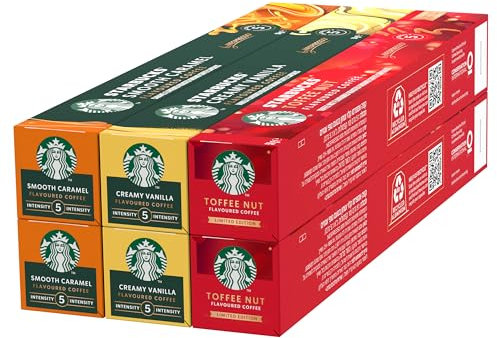 STARBUCKS Seasonal Pack de Nespresso, Cápsulas de Café 6 x 10 (60 Cápsulas) - Exclusivo en Amazon