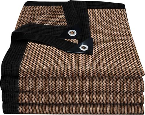 Red de sombreado exterior, red de protección solar 85% UV,tela de sombreado transpirable con borde, con ojales, vela de sombreado para el viento para la cubierta vegetal, arena, jardín, pérgola